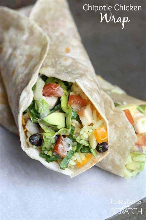 Chipotle Chicken Wraps - Tastes Better From Scratch