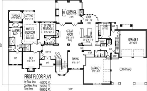 Remarkable Incredible Superb 1 Story Home Plans 6 Single Story 5 ...