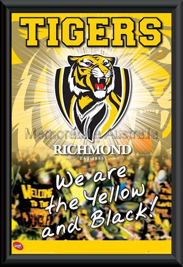 Richmond Tigers Logo poster :: Richmond Tigers :: AFL - Aussie Rules ...