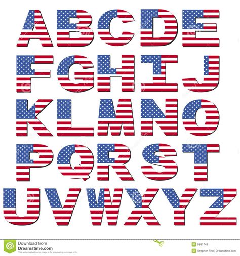 American Flag Font - Download From Over 62 Million High Quality Stock ...