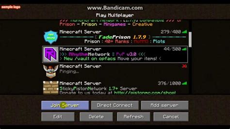 Minecraft Server ip (faction,prison,survival games AND MORE) - YouTube