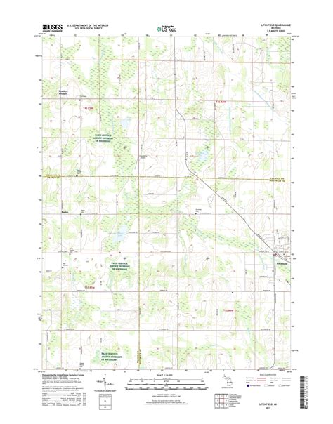 MyTopo Litchfield, Michigan USGS Quad Topo Map