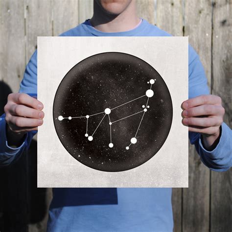 Capricorn Constellation Art Print by City Prints - The Map Shop