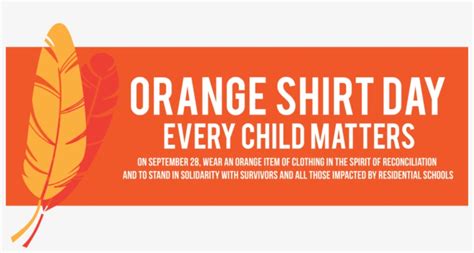 Download Orange Shirt Day - Orange Shirt Day Poster - HD Transparent PNG - NicePNG.com