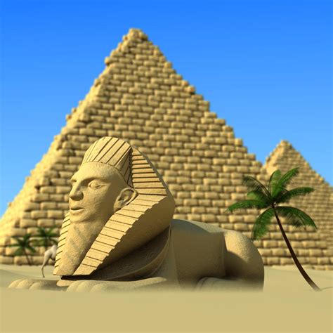 This is an accurate recreation of what the sphinx may have looked like ...