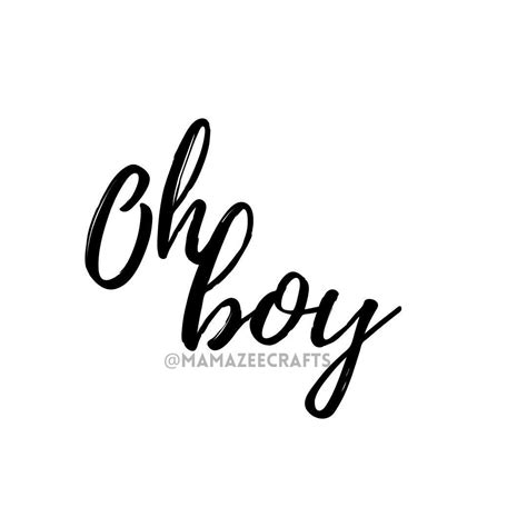 Oh Boy SVG Oh Boy Sign Baby Shower SVG Cake Topper SVG | Etsy | Gender ...