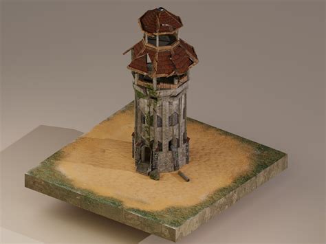 Archer Tower Level 20 3D model | CGTrader