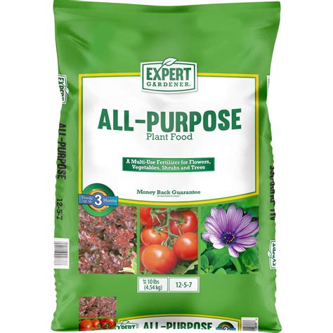 Expert Gardener All-Purpose Plant Food Fertilizer 12-5-7, 10 lbs. - Walmart.com - Walmart.com