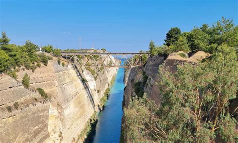 Impressively deep and incredibly blue. The Corinth canal