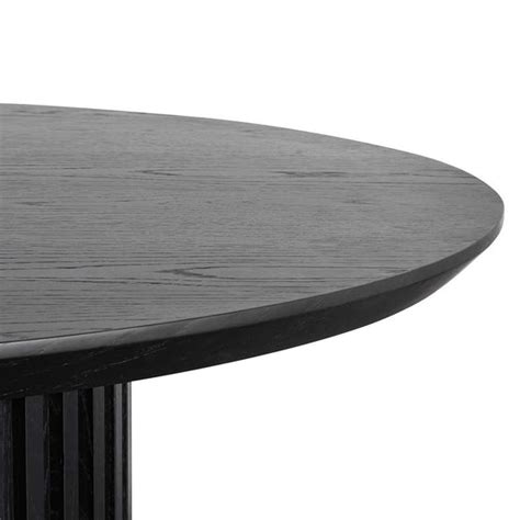 Marty 2.8m Wooden Dining Table - Black | Interior Secrets
