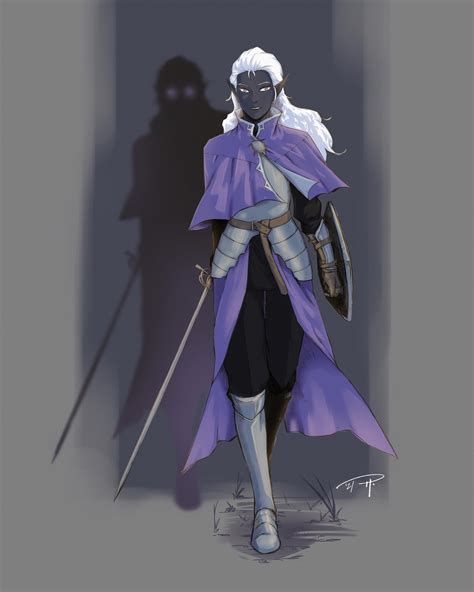 [RF] Drow Echo Knight, Althaea : r/characterdrawing