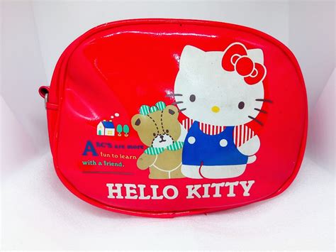 Sanrio Hello Kitty Abc Red Clutch Bag on Carousell