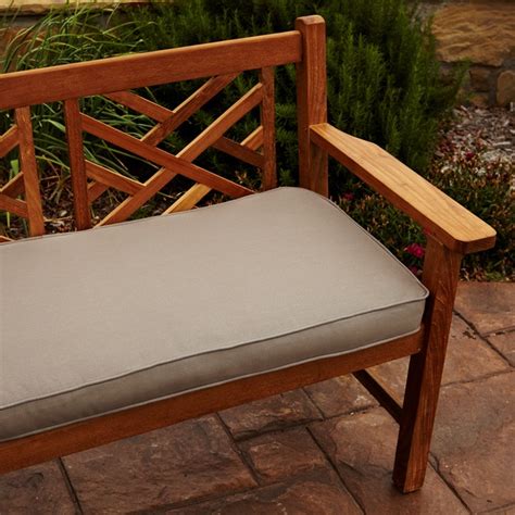 Clara Taupe 48-inch Outdoor Sunbrella Bench Cushion - Overstock ...