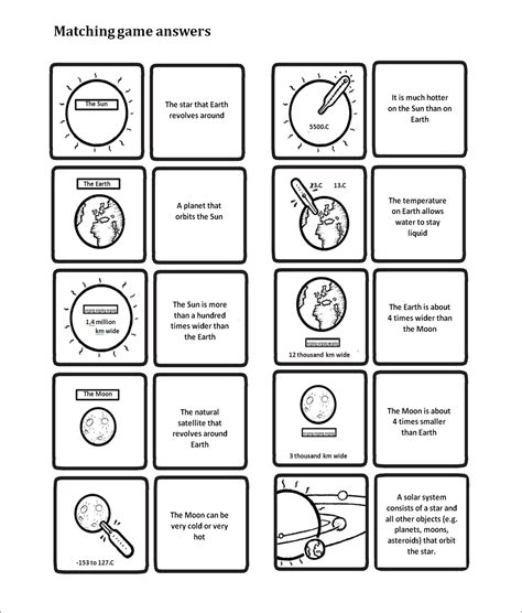 Sun Earth Moon System Worksheet