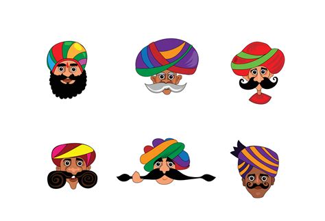 Rajasthani Turban Clipart Flower