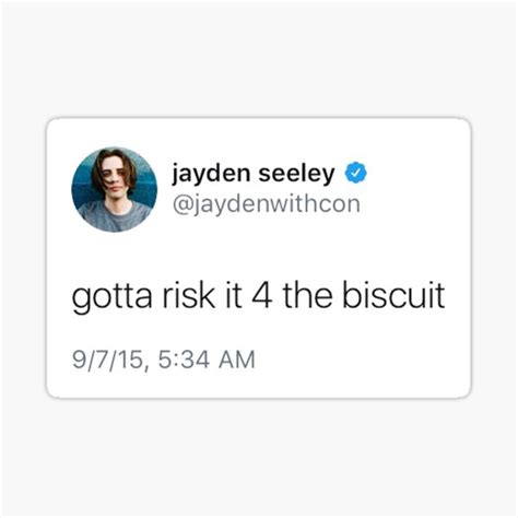 "risk it 4 the biscuit" Sticker by callthefelice3 | Redbubble