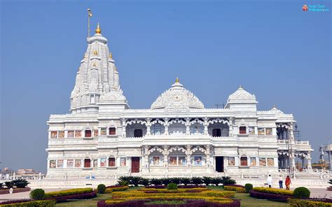 Prem Mandir in Vrindavan, Mathura HD wallpaper | Pxfuel