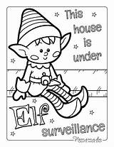 Elf Coloring Page For Kids To Color  Home sketch template
