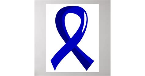 Colon Cancer Blue Ribbon 3 Poster | Zazzle