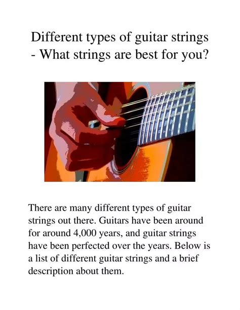 PPT - Different Types of Guitar Strings PowerPoint Presentation, free download - ID:7520779