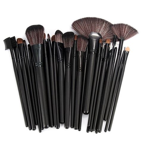 32 Piece Makeup Brush Set with Case in BLACK – My Make-Up Brush Set - US