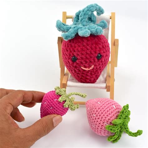 Crochet Amigurumi Strawberry | AllFreeCrochet.com