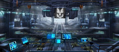 ArtStation - UNSC / Covenant Hangar Bays, Eddie Smith | Star wars the old, Scifi interior, Sci ...