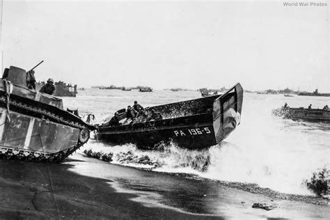 LCVP and LVT at Iwo Jima Beach | World War Photos