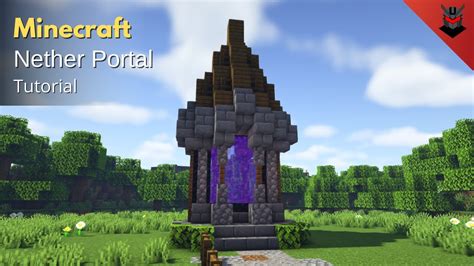 Minecraft: How to Build a Medieval Nether Portal Design | Nether Portal Design(Tutorial) - YouTube