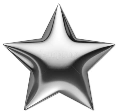 Silver Star Images, Visuals, Icons PNG