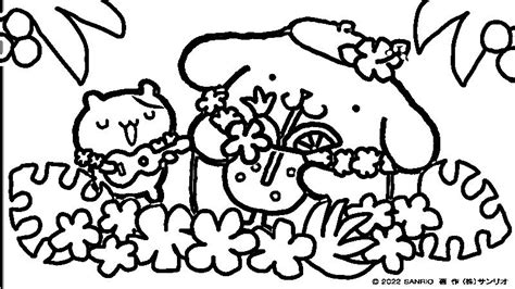 Pompompurin sanrio coloring page – Artofit