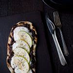 Grilled Flatbread with Onion Jam, Burrata and Apples - Savory Simple