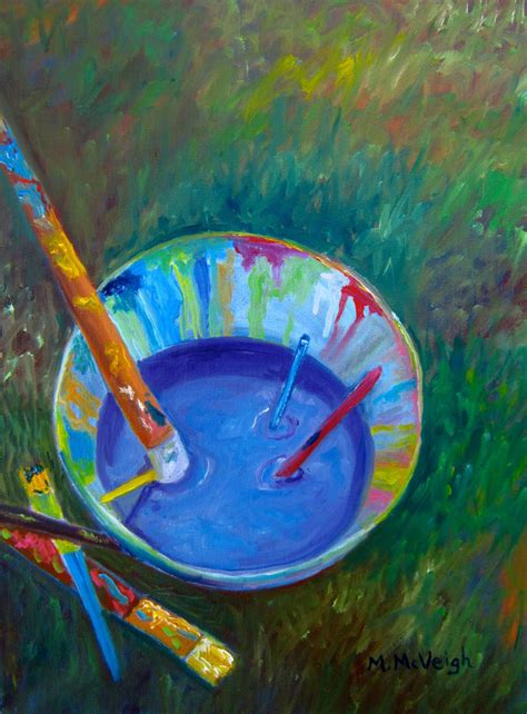 Painting Bucket - oil on canvas, in Still Lifes