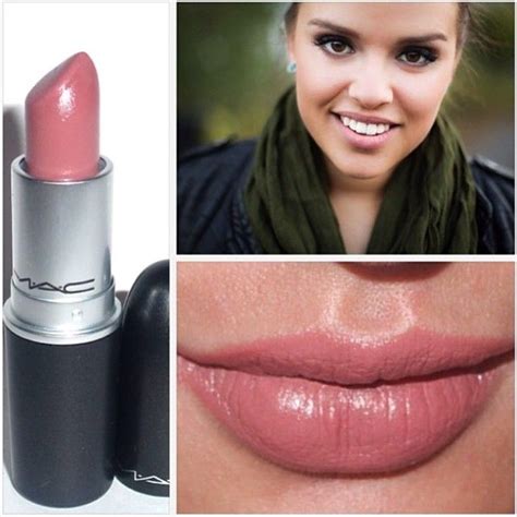 MAC satin-finish lipstick in Faux:) Love this color this is one I use ...