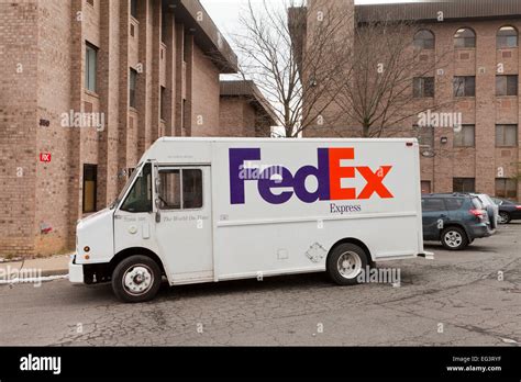 FedEx Express delivery truck - USA Stock Photo, Royalty Free Image: 78760627 - Alamy