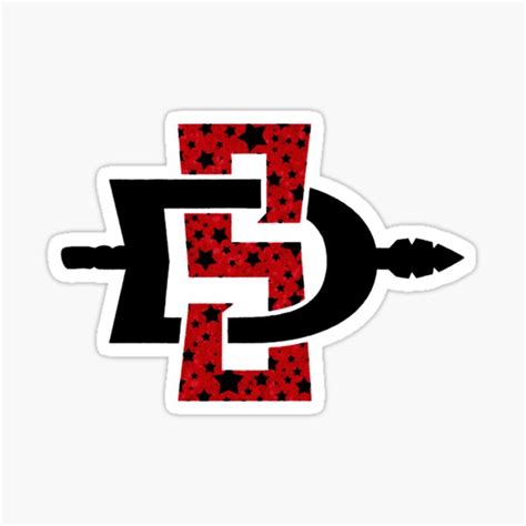 "sdsu logo" Sticker by samanthaedelman | Redbubble