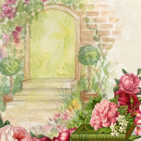 Background Watercolor Garden Flower Free Stock Photo - Public Domain ...