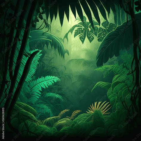 Tropical Jungle Background Cartoon Vector Clipart FriendlyStock | lupon.gov.ph