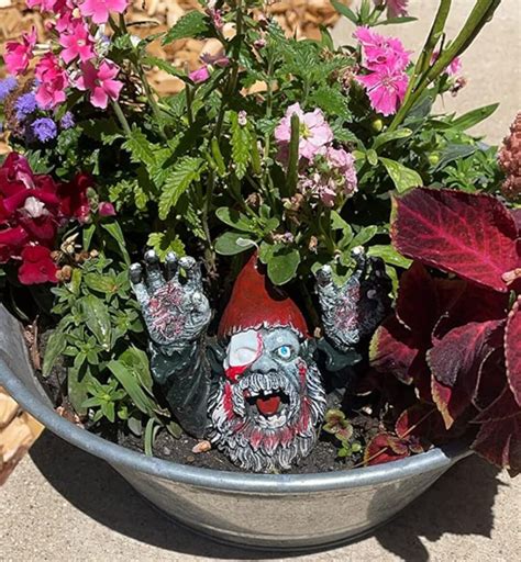 Resin Garden Gnomes Zombie Statues for Outdoor Patio Decor - Etsy