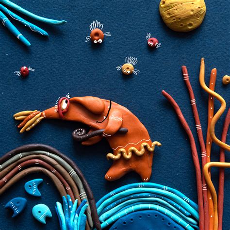 The plasticine characters on Behance