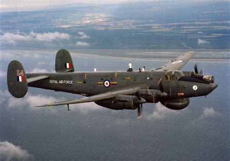 A 'Avro Shackleton' a British long-range maritime patrol aircraft, of ...