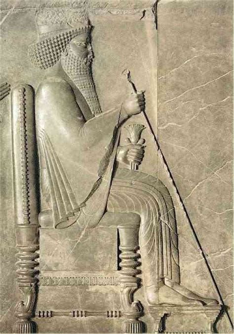 Xerxes relief from Persepolis Palace. Xerxes is the Biblical Ahasuerus (Ezra 46) | Achaemenid ...