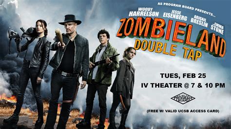 Free Tuesday Film: Zombieland Double Tap – AS PROGRAM BOARD