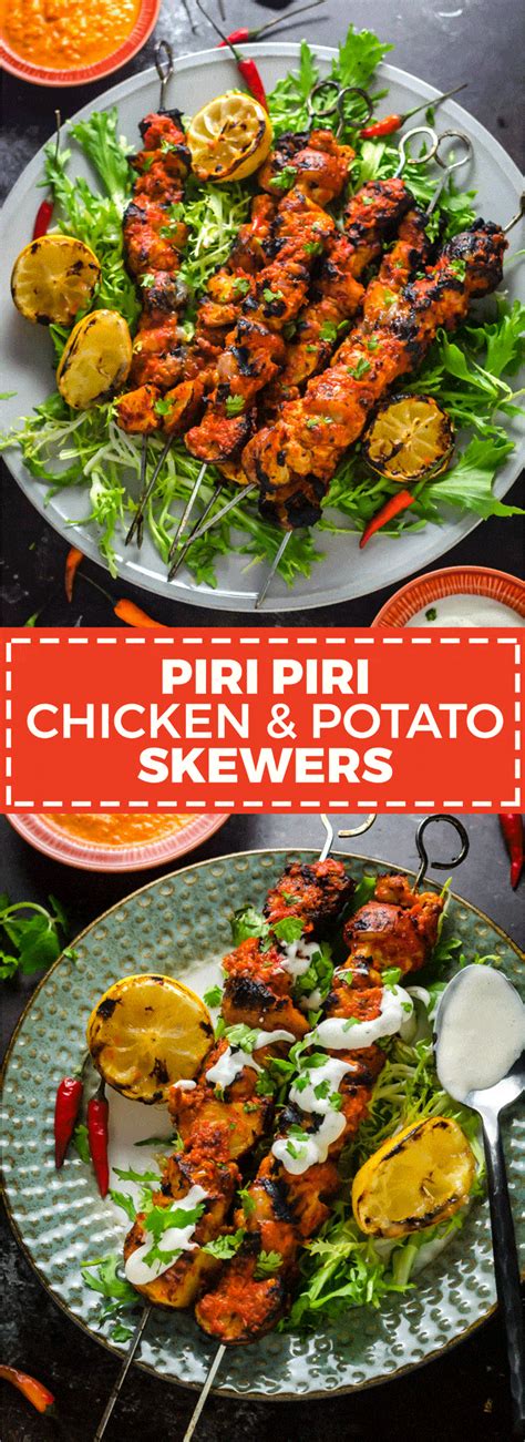 Piri Piri Chicken and Potato Skewers - Host The Toast