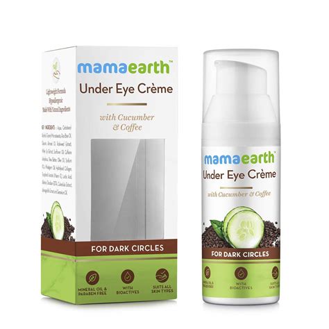 Buy Mamaearth Natural Under Eye Cream for Dark Circles & s with Coffee & Cucumber, 50 ml Online ...