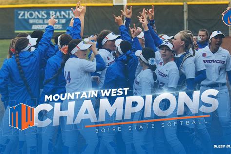 Boise State Softball brings home conference title - One Bronco Nation ...