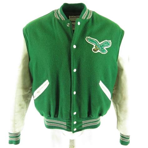 Vintage 80s Philadelphia Eagles Varsity Jacket Mens 46 DeLong NFL | The Clothing Vault | Eagles ...