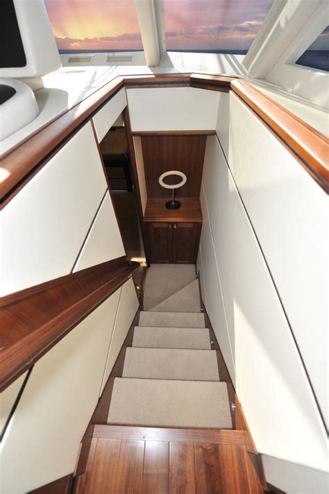 Ocean Alexander 85Euro-Stairwell-Custom Yacht Interior Design-Destry Darr Designs Yacht Interior ...