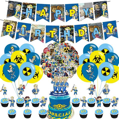 Buy KOOMEE Fallout Game Party Supplies, Survival theme games Birthday ...