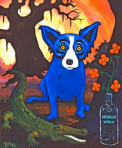 Musings of an Artist's Wife: Absolut Blue Dog